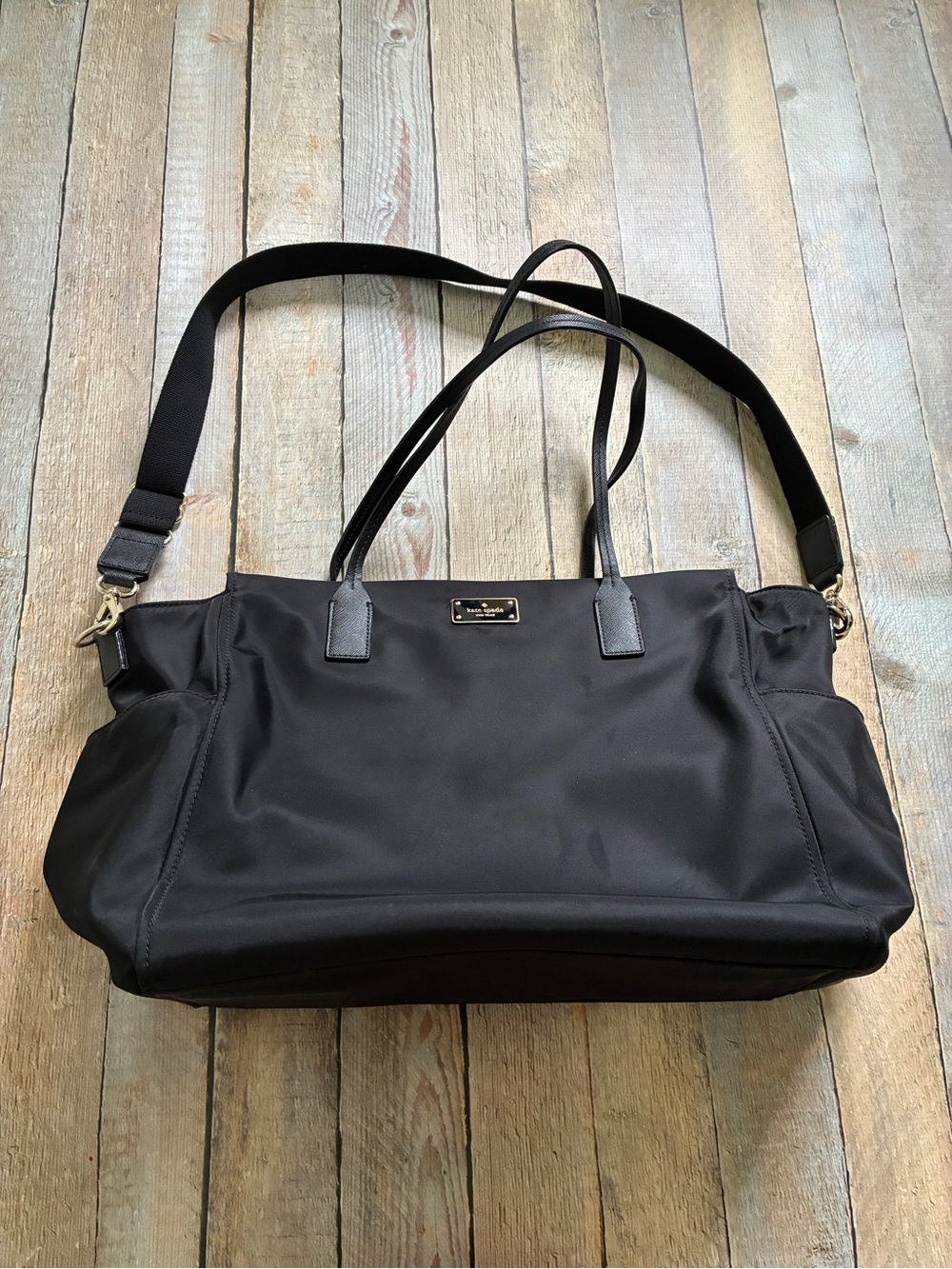 KATE SPADE NY Blake Avenue Kaylie Nylon Black XLarge Tote/Diaper  Bag